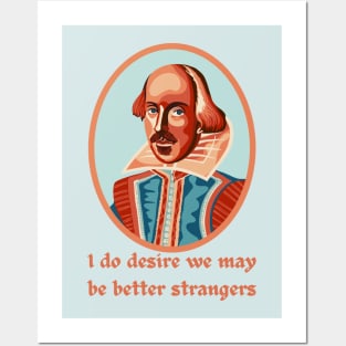 William Shakespeare Portrait and Quote Posters and Art